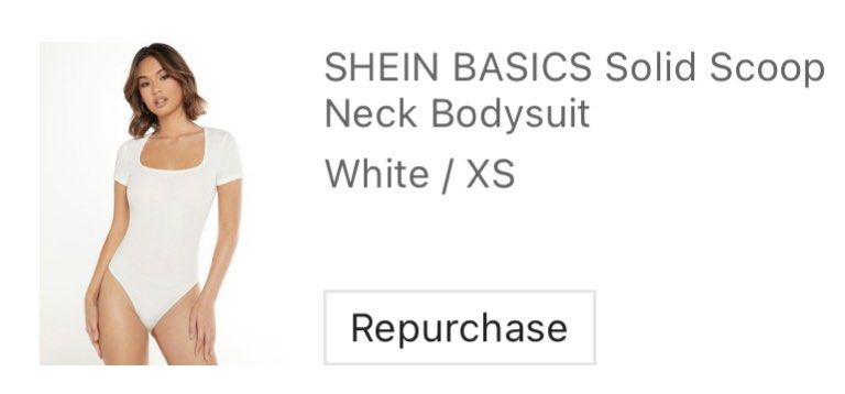 SHEIN BASICS Solid Scoop Neck Bodysuit