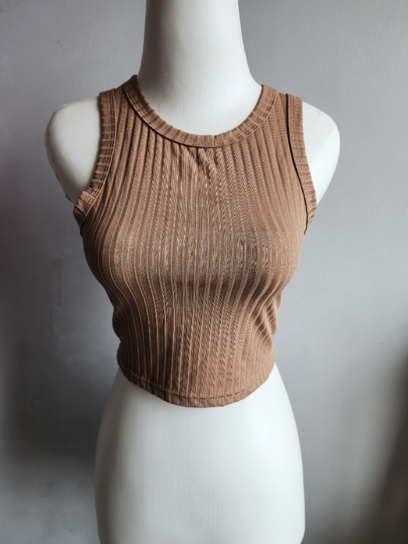 Knitted Bralette Brown