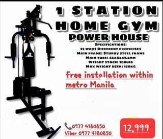 Single station homegym 100lbs weight stack Brandnew Onhand