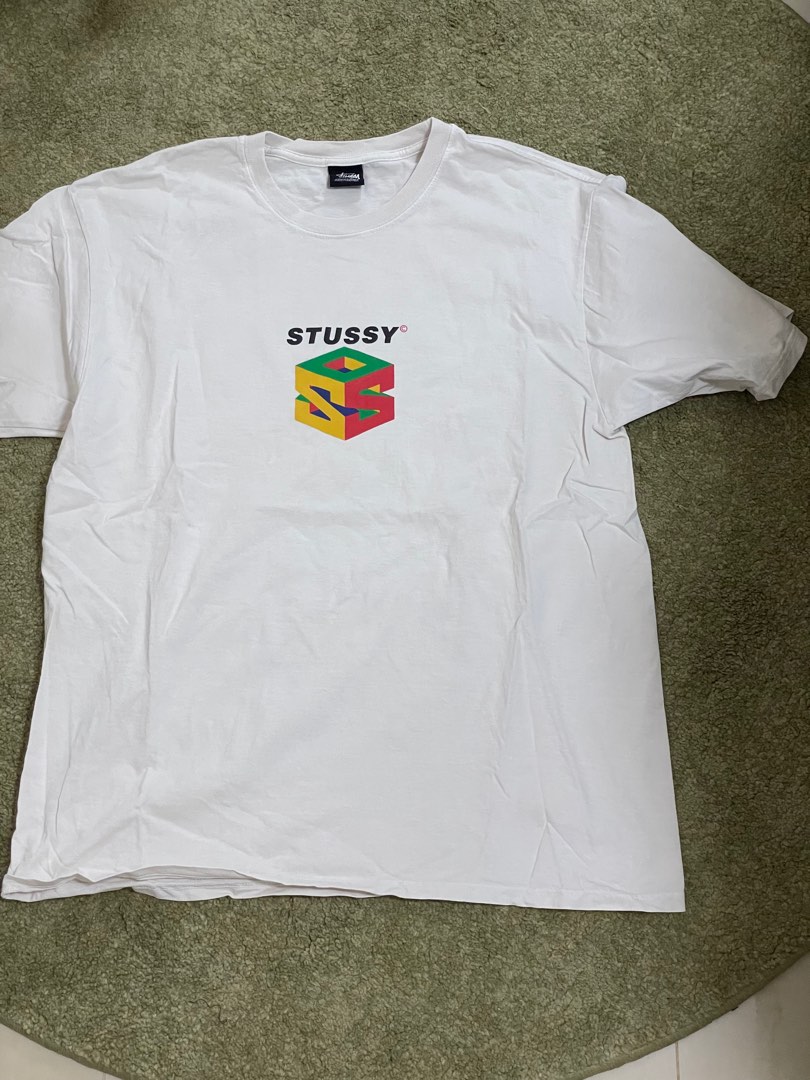 [Size L] Stussy S64 Pigment Dyed Natural Tee, Men's Fashion, Tops