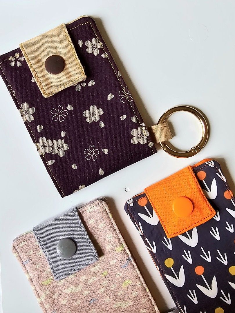 Slim Card Wallet with Keyring Women s Fashion Bags Wallets