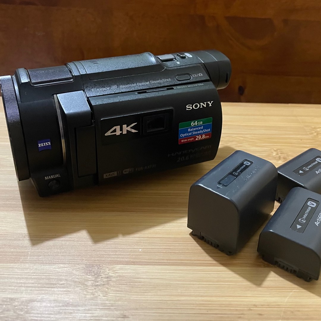 Sony FDR-AXP35 Handycam 4K, Photography, Cameras on Carousell