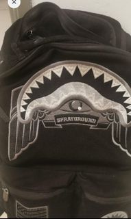 Sprayground Ninja Shark In Paris Backpack Limited Brown Books Laptop Bag  School