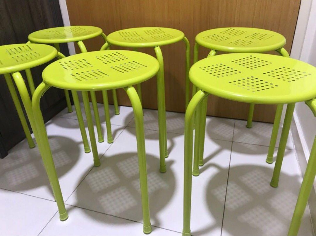Used Stackable stools Stackable chairs. (last 4 chairs) (Category: Chairs) located in Singapore. Submitted by prettydresser (Listing ID 1258019461, Image 1). Description: $2.50 each chair. Well used. Last 4 chairs for $10. .