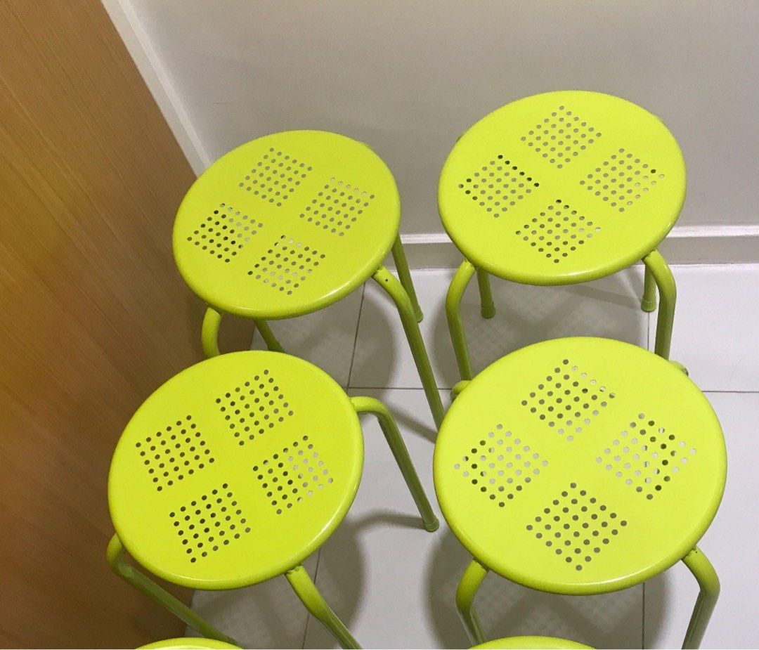 Used Stackable stools Stackable chairs. (last 4 chairs) (Category: Chairs) located in Singapore. Submitted by prettydresser (Listing ID 1258019461, Image 2). Description: $2.50 each chair. Well used. Last 4 chairs for $10. .