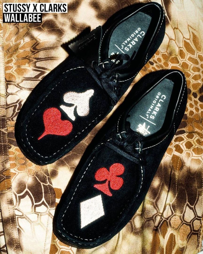 クラークスStussy × Clarks Originals Wallabee Black