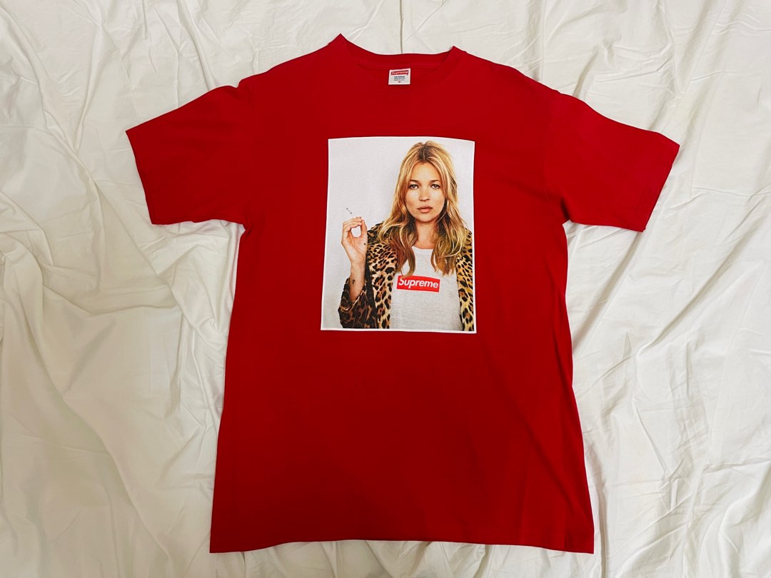 Supreme Kate Moss Red T-shirt Tee SS2012 Size M, 男裝, 上身及套裝