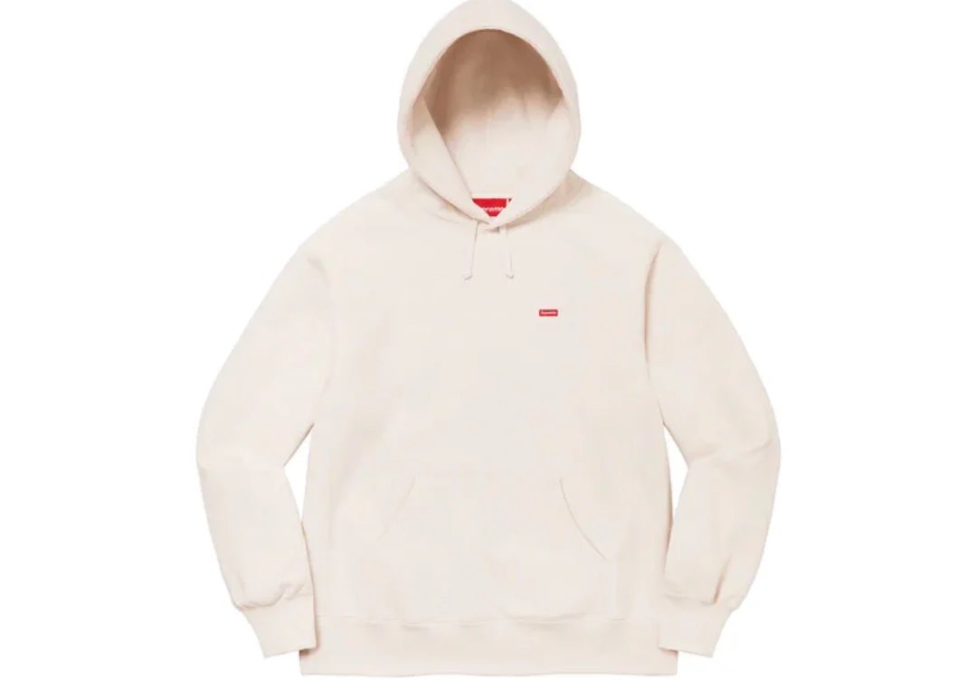 SUPREME SMALL BOX HOODED SWEATSHIRT FW22 CLAY size L, 男裝, 外套及