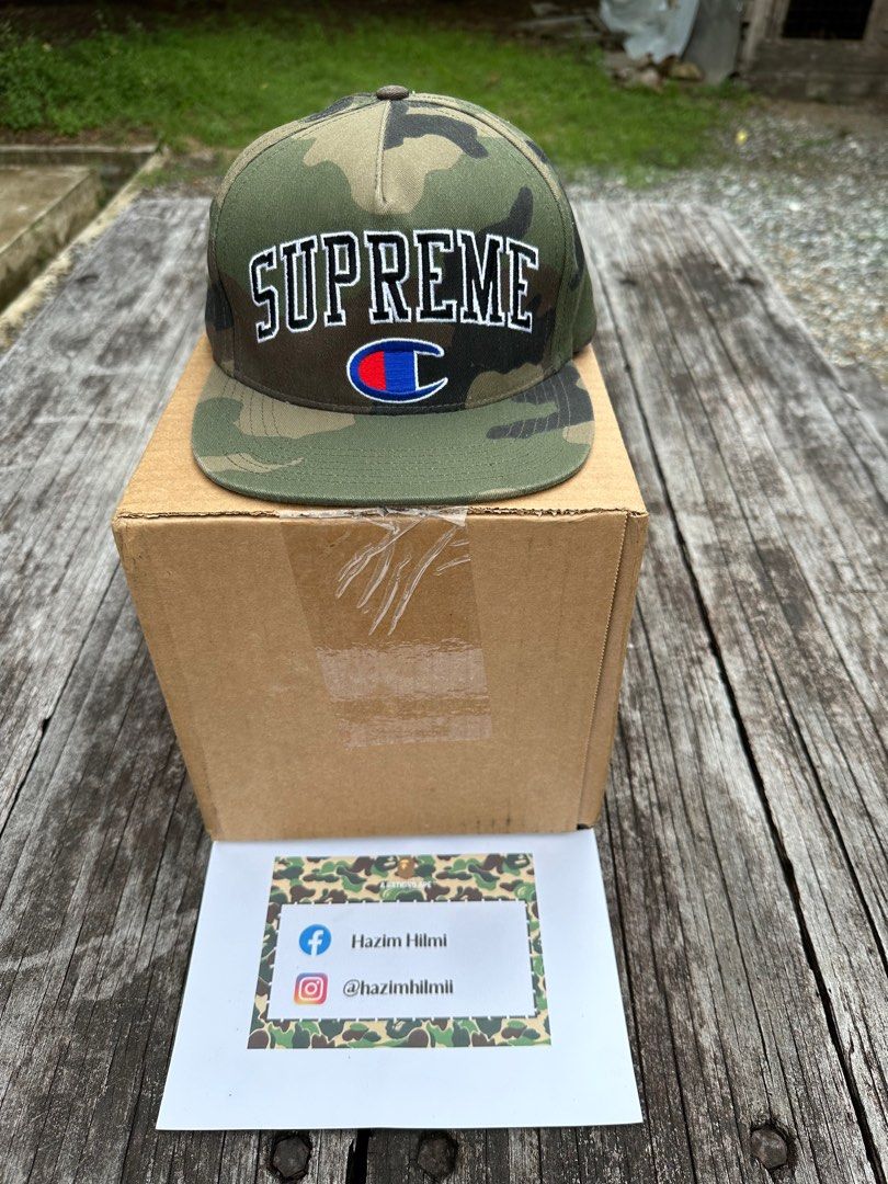 Supreme x sale champion snapback