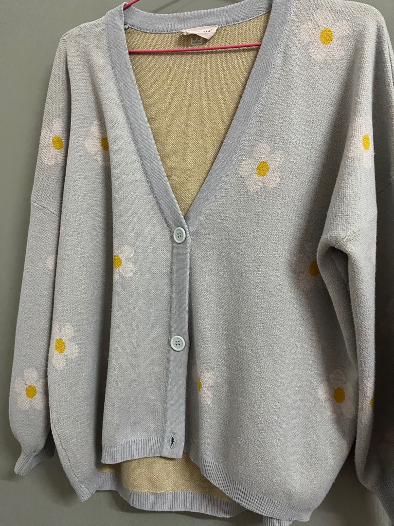 Swoosh Cardigan in Illusion blue Women s Fashion Coats Jackets