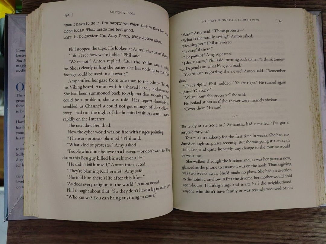 The first phone call from heaven by Mitch Albom and Bad Girls with ...