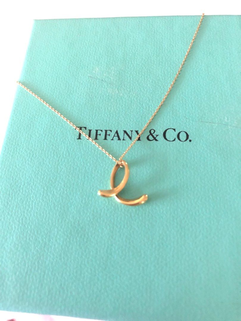 Tiffany j initial necklace store