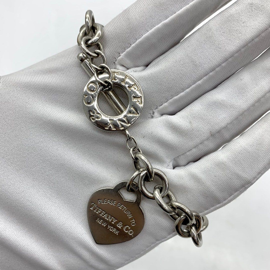 TIFFANY CO. RETURN TO TIFFANY AG925 41.6G SILVER BRACELET 237032975