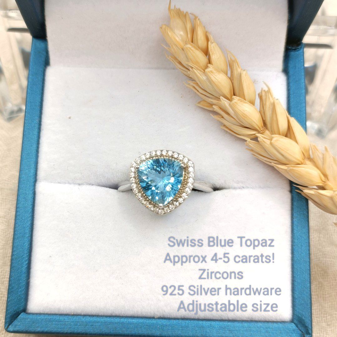 Blue topaz jewelry clearance for sale