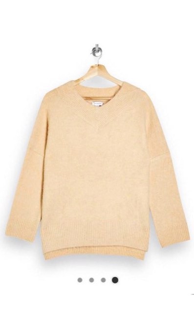Topshop discount beige jumper