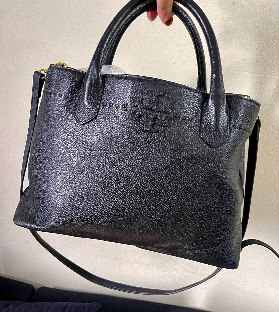 Tory burch mcgraw clearance leather laptop tote
