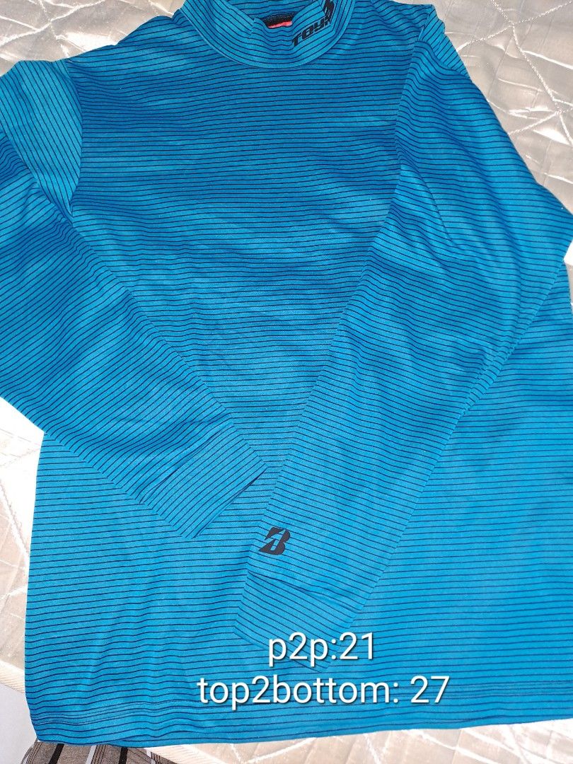 Tour B Turtle Neck LS Golf Shirt Men s Fashion Activewear on