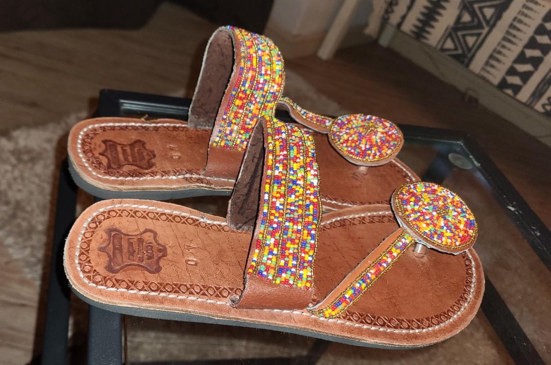 Traditional leather sale sandals