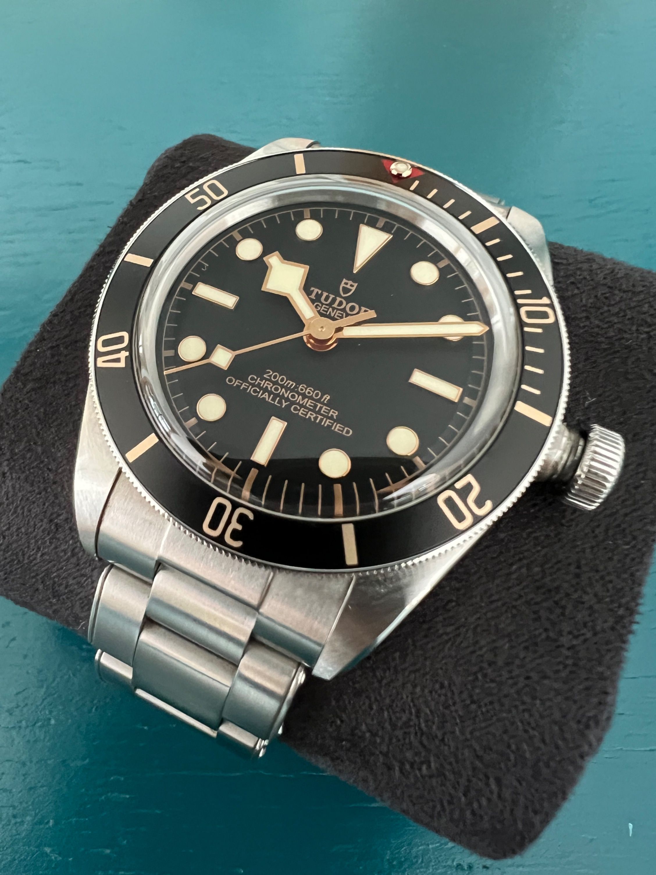 Replica tudor black hot sale bay 58