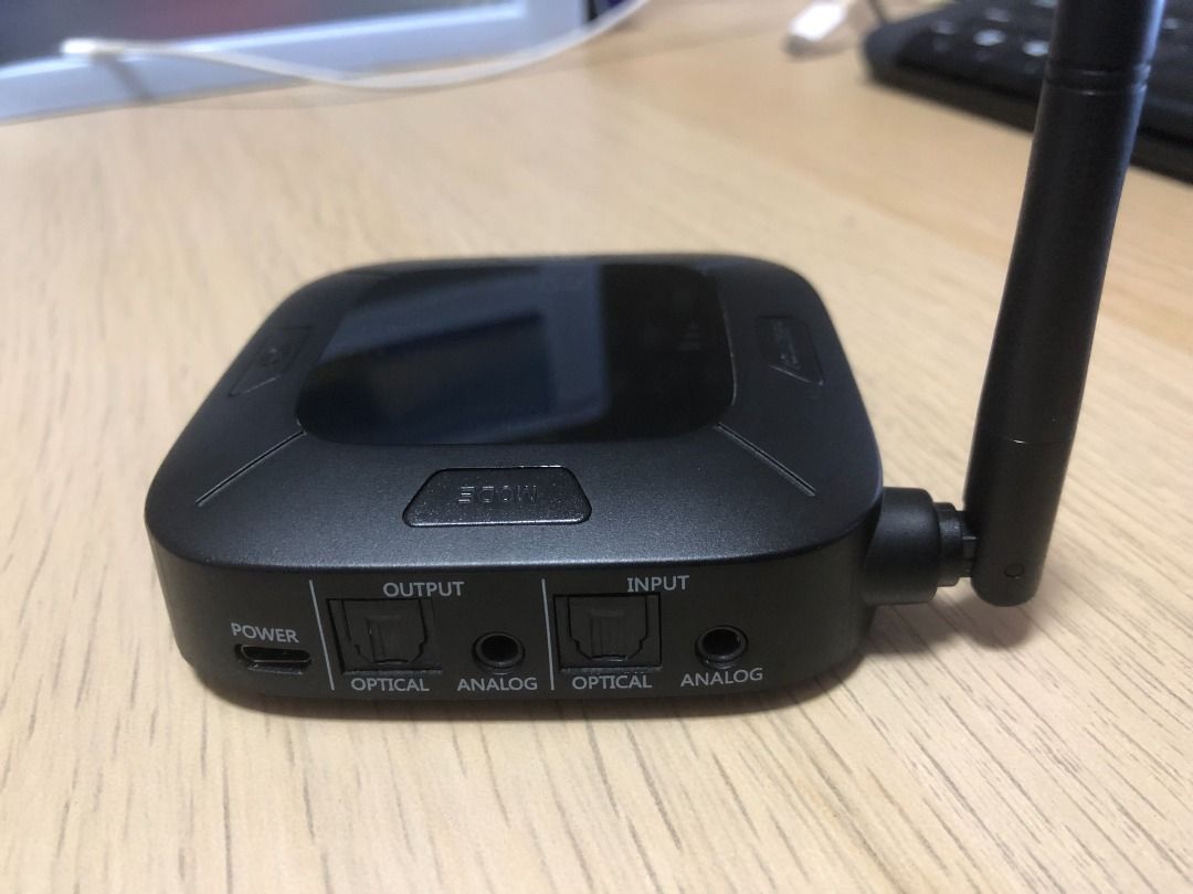 Mee audio connect hub universal bluetooth audio transmitter and receiver for tv top