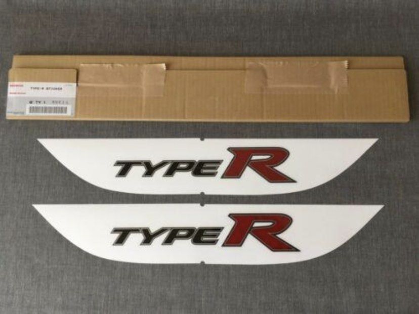 Type R Honda access Sticker Original, Car Accessories, Accessories on ...