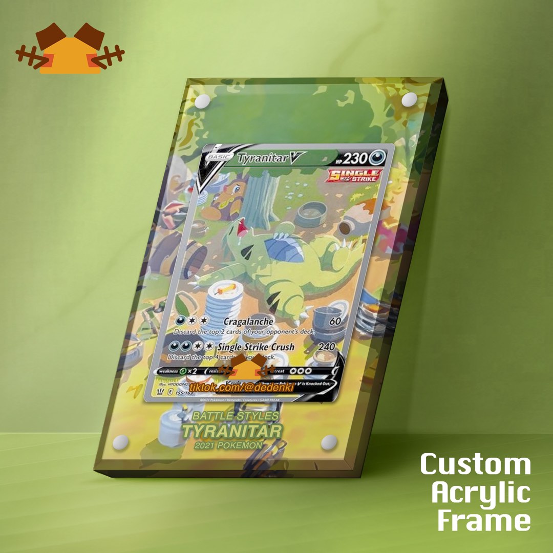 Tyranitar Custom Card Frame, Hobbies & Toys, Toys & Games on Carousell