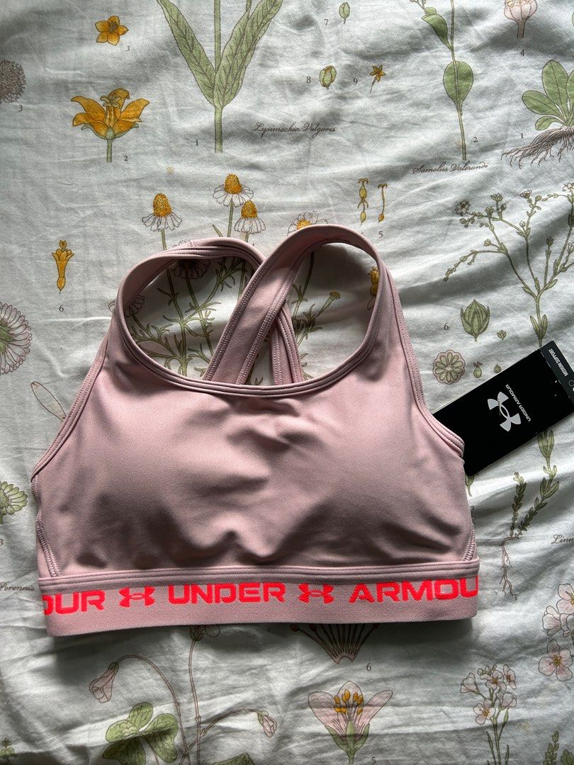 Under armour Armour High Crossback compression sports bra XL brand new, 女裝,  運動服裝- Carousell