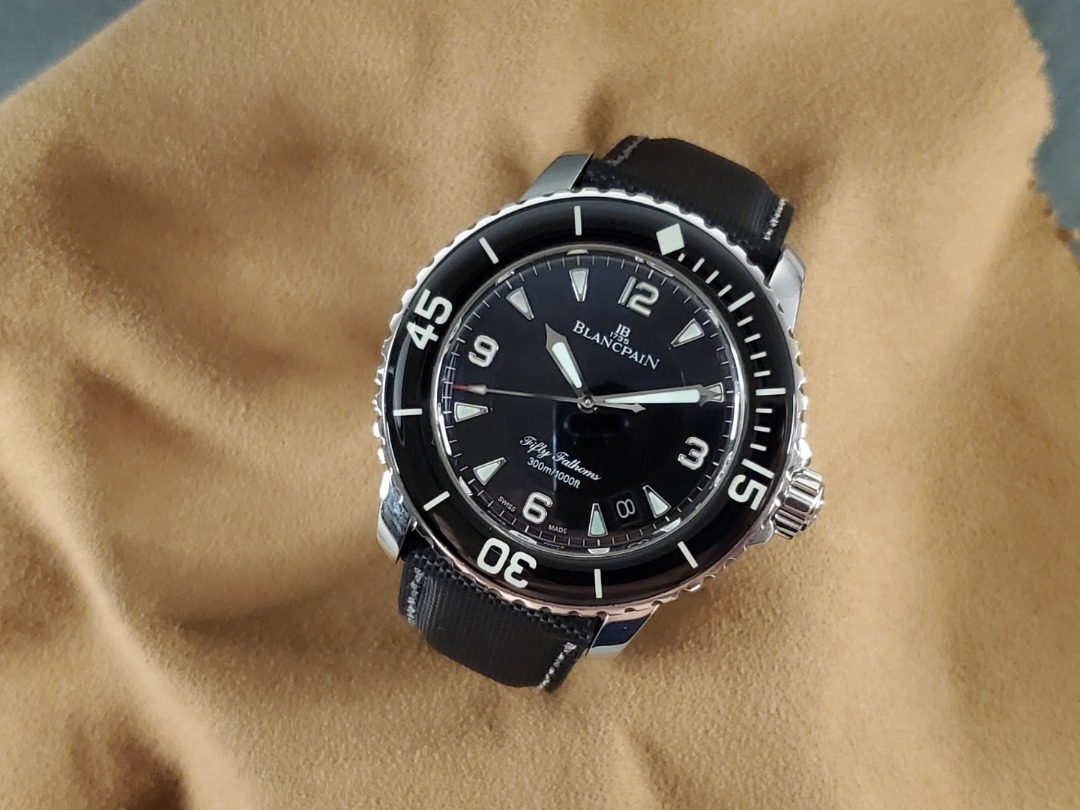 Used blancpain fifty fathoms store