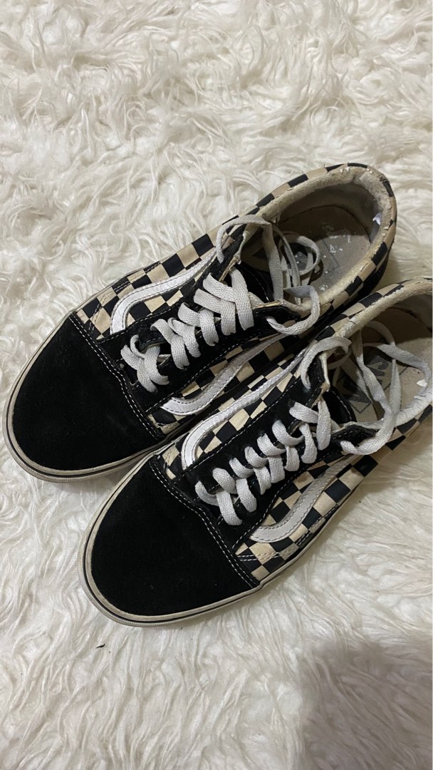 Used hot sale checkered vans
