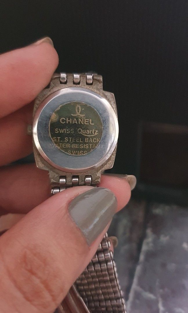 Chanel stainless steel sales back water resistant
