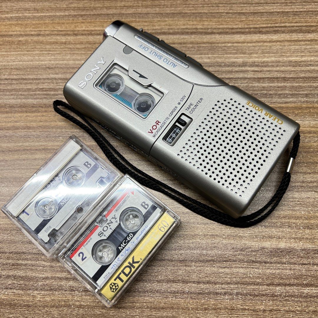 Vintage Sony micro casette corder M530V, Audio, Voice Recorders on