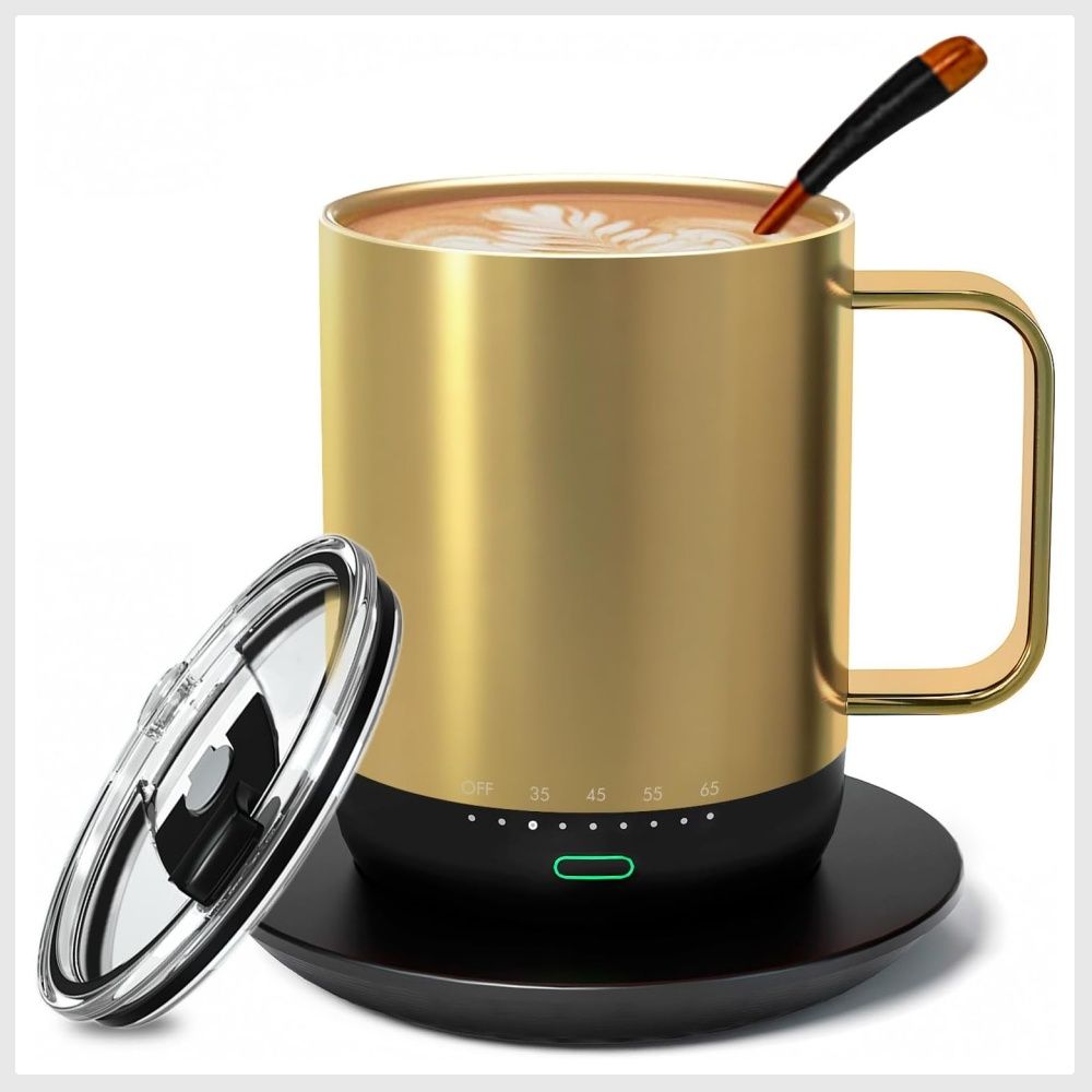 vsitoo Temperature Control Smart Mug 2 - Keep Your Coffee Hot All Day, Self  Heating Coffee Mug with LED Display, 10 oz, 90 Min Battery Life 