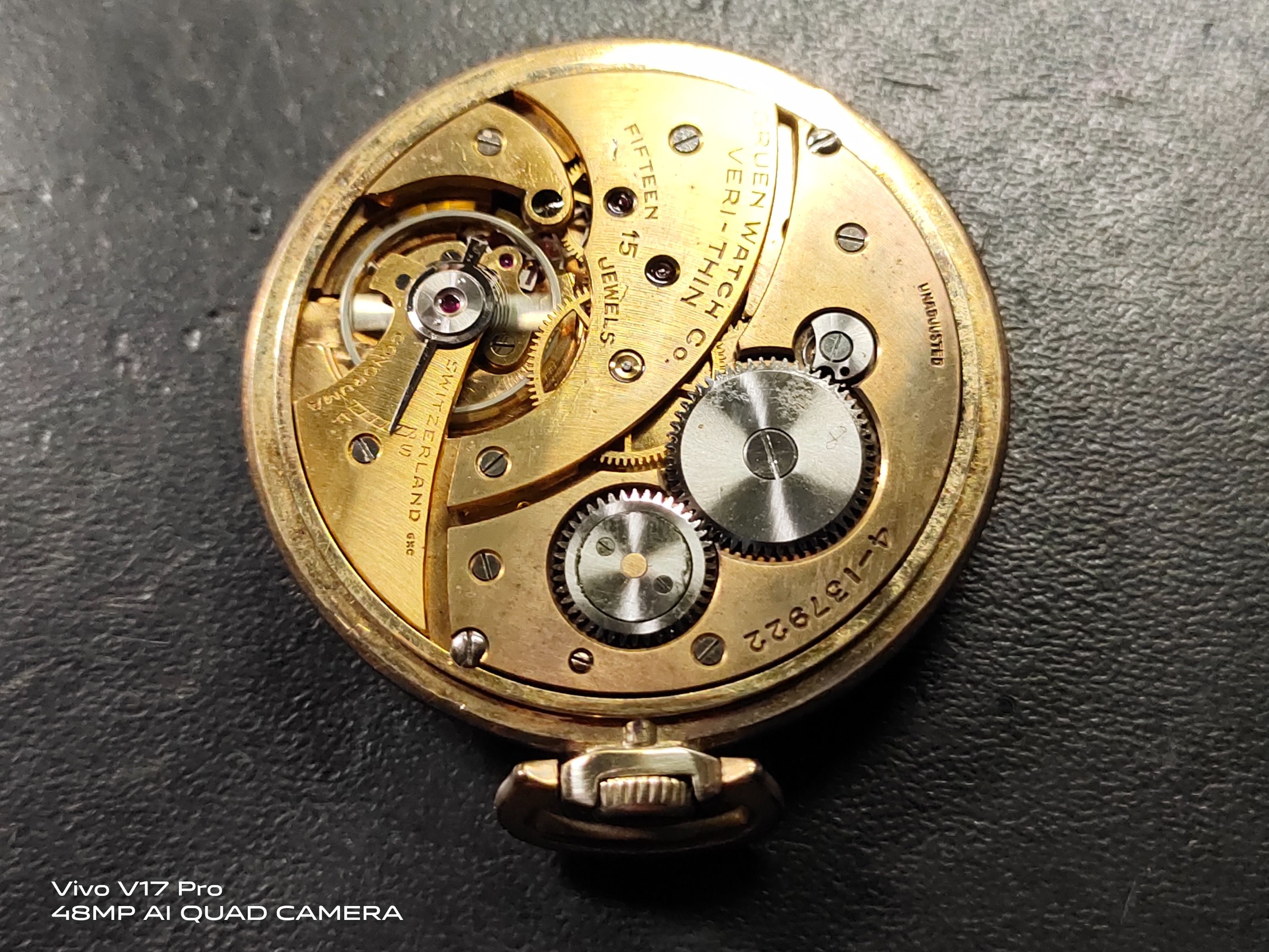 Gruen veri thin pocket watch hotsell