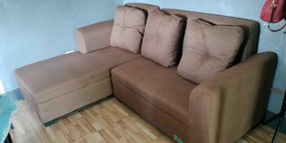 well used sofa