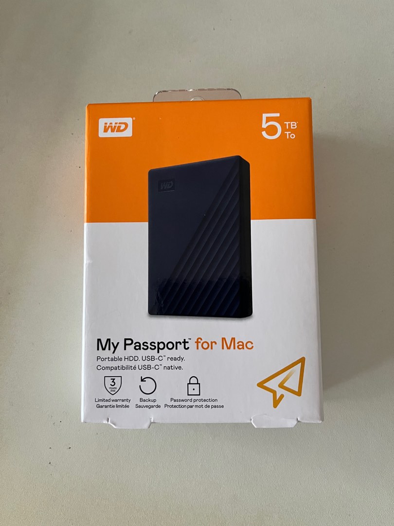 Western Digital My Passport Mac 5 TB, Computers & Tech, Parts