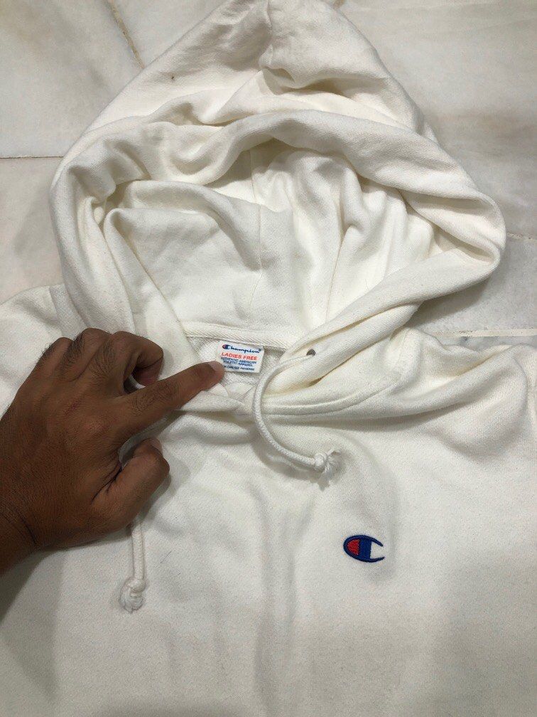Ladies white champion hoodie 2025