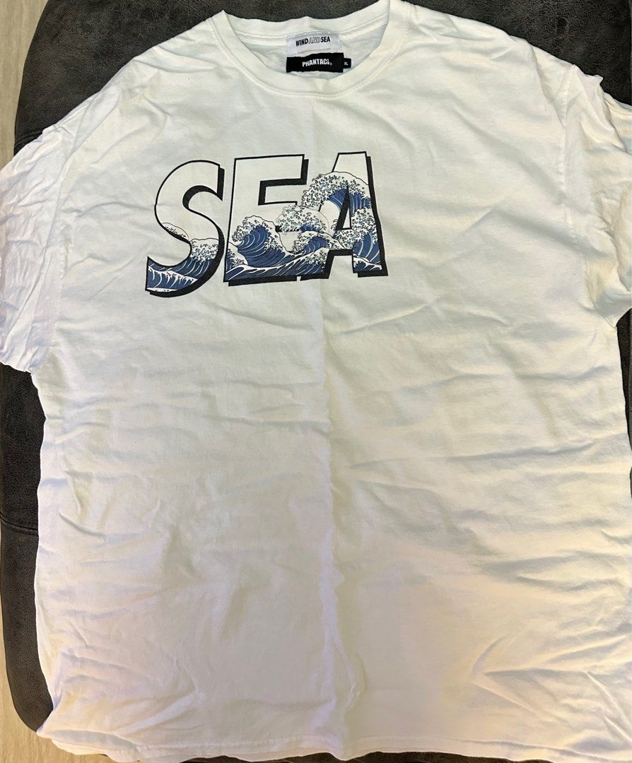 Wind and Sea tee size XL, 男裝, 上身及套裝, T-shirt、恤衫、有領衫