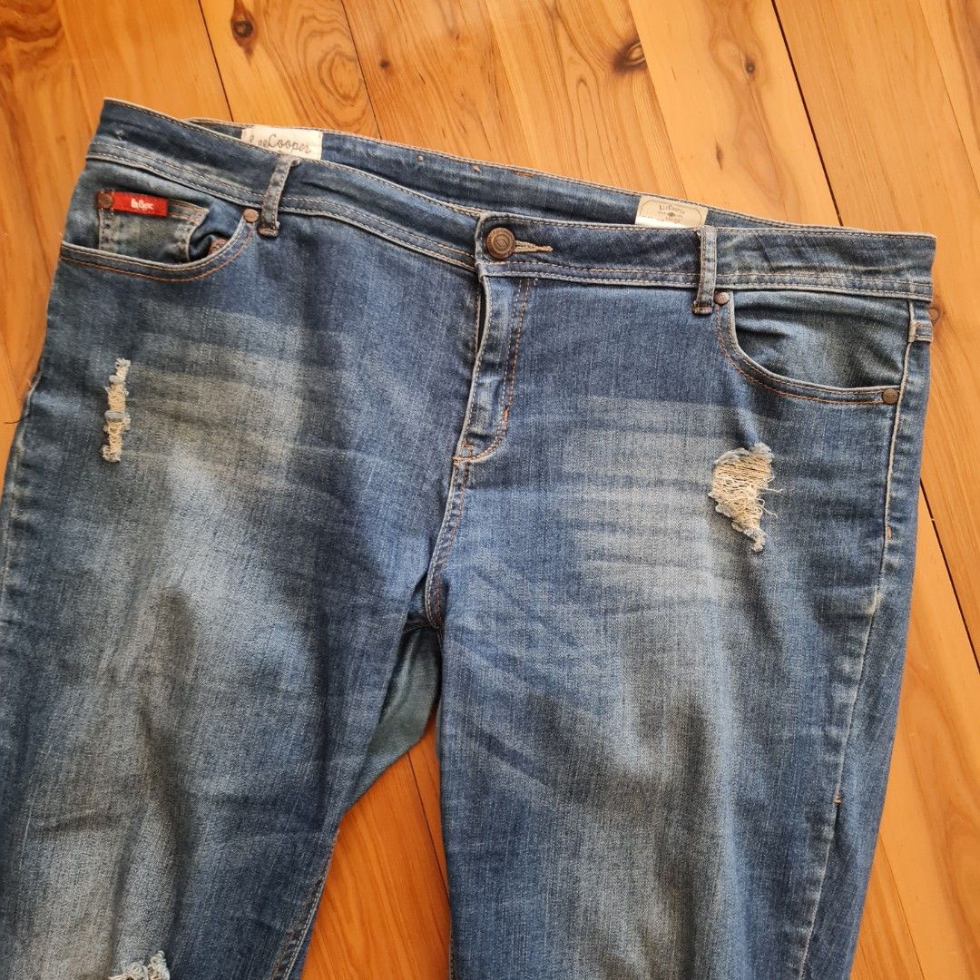Lee cooper discount cropped jeans