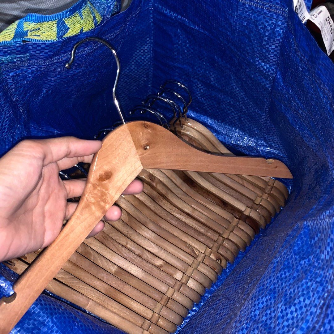 Wooden Kids Hanger Kayu Budak 25pcs Like new, Furniture & Home Living, Home Improvement