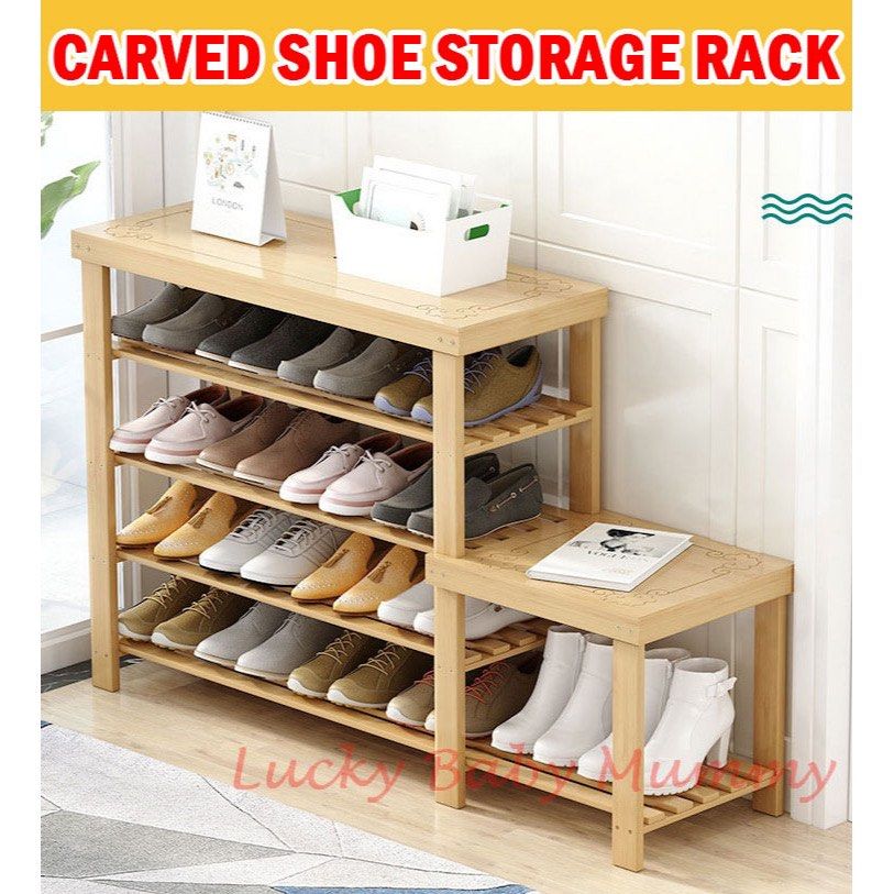 Buy wooden 2024 shoe rack online