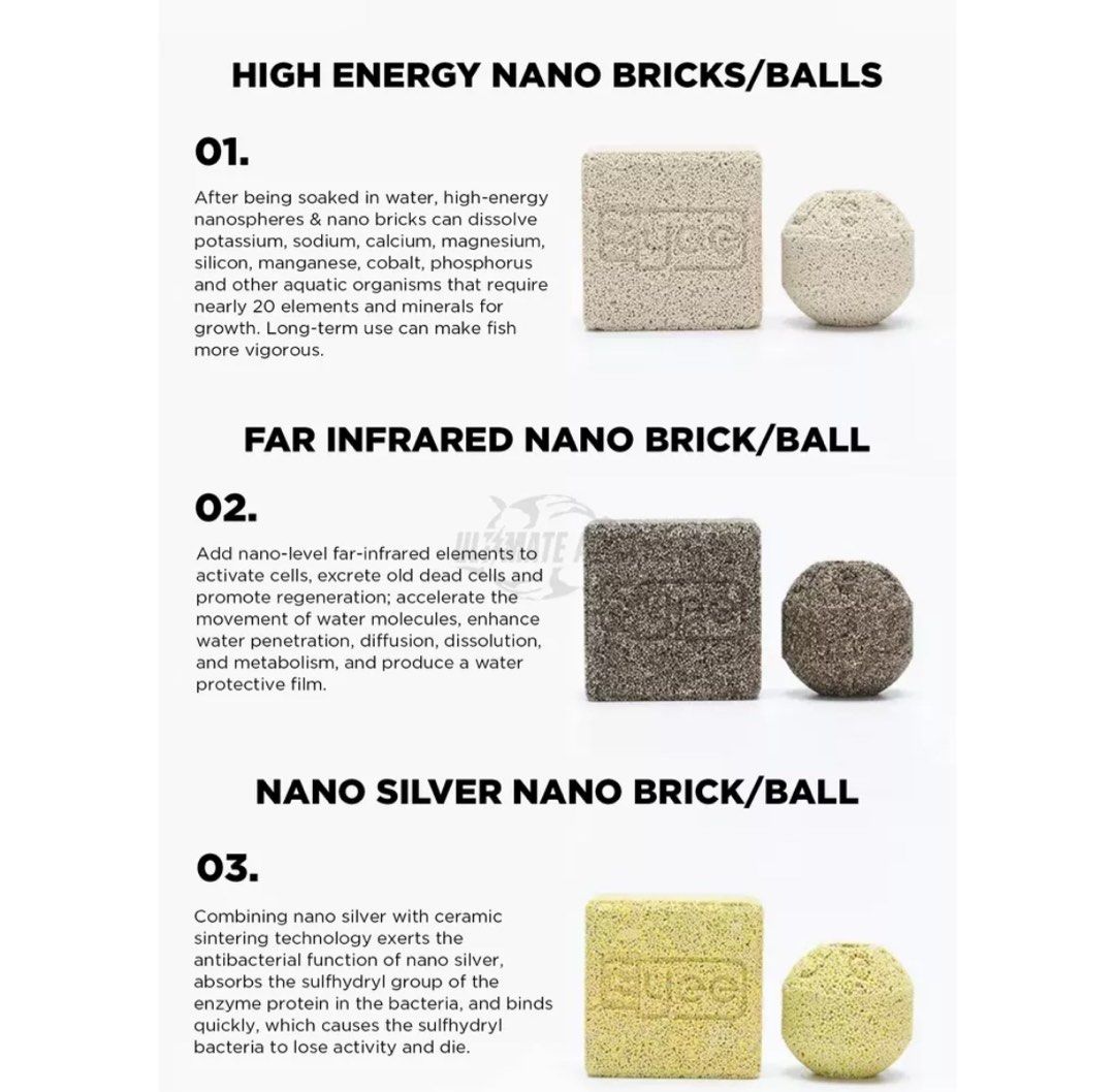Yee Nanocultured Brick Filter Media Bacteria, Pet Supplies, Homes ...