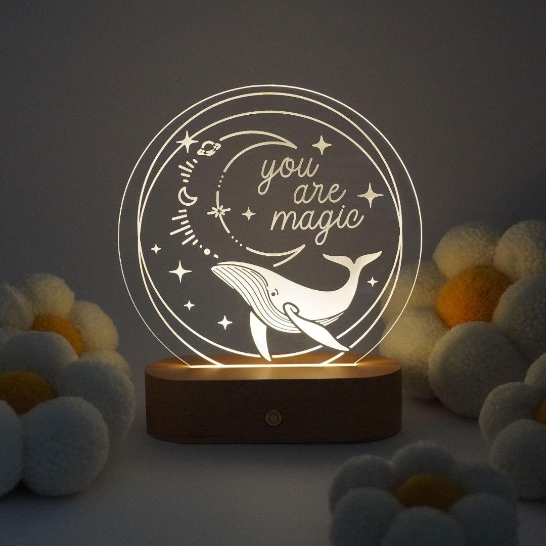YOU ARE MAGIC Night Light Acrylic LED Touch sensitive
