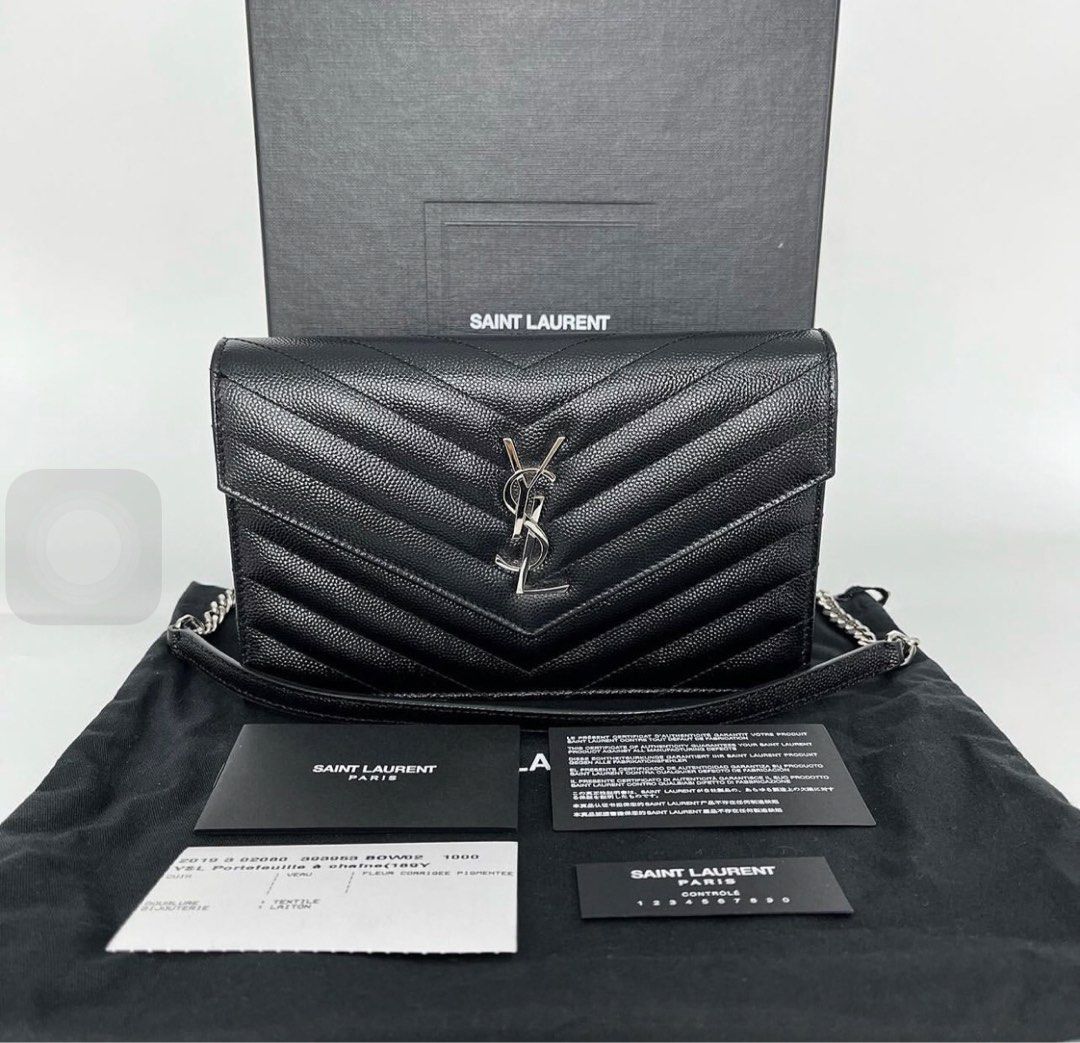 YSL WOC BLACK SMALL, Luxury, Bags & Wallets on Carousell