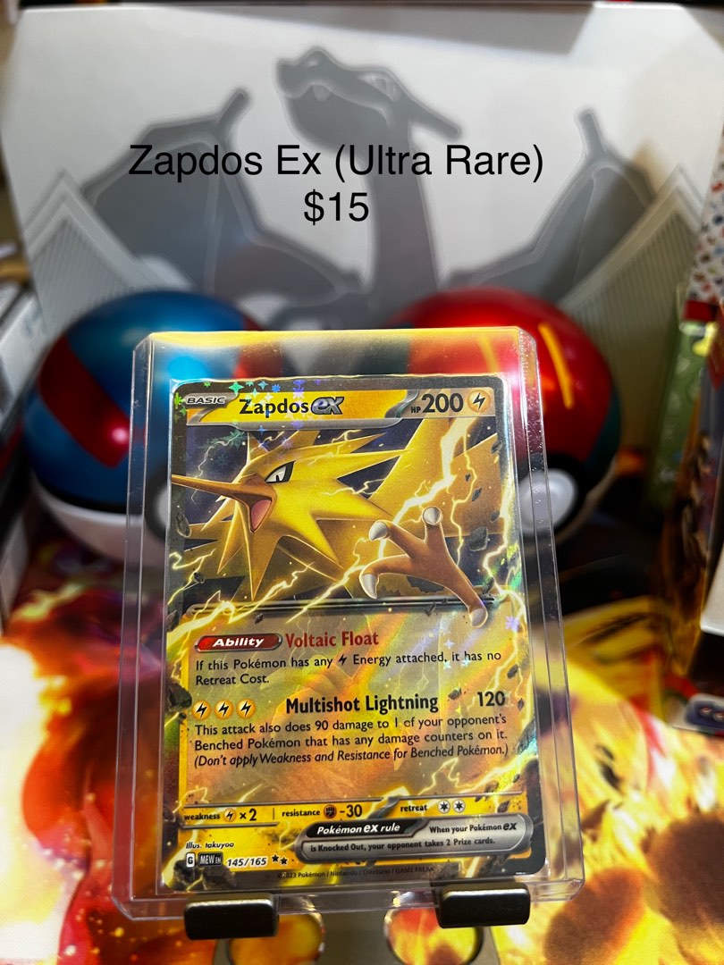 Zapdos ex - 145/165 - SV: Scarlet and Violet 151 - Pokemon