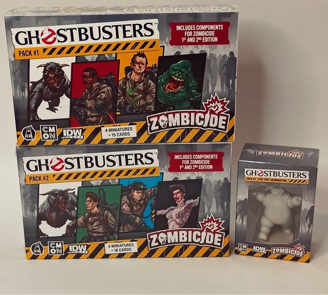 Zombicide Ghostbusters Pack 1,2 & 3, Hobbies & Toys, Toys & Games on