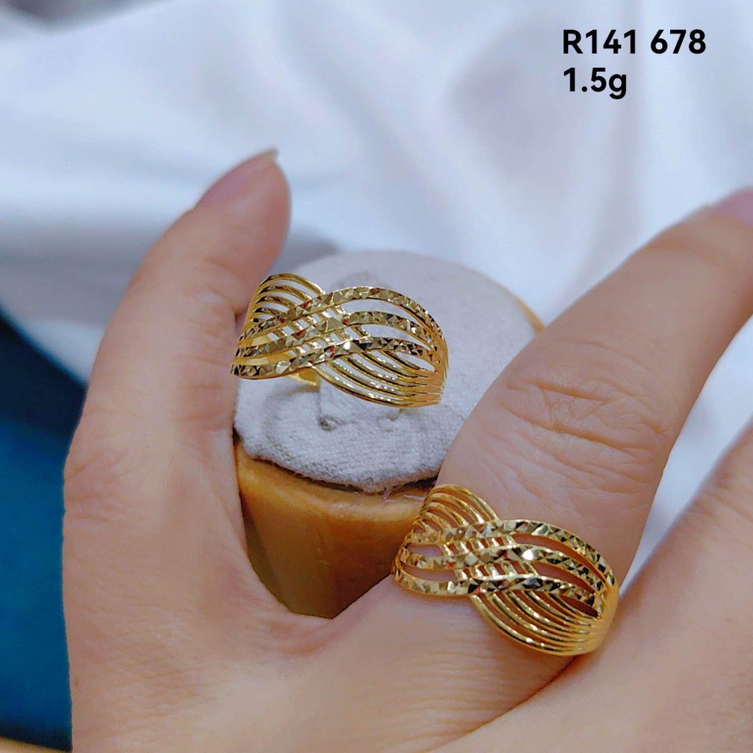 Saudi gold ring 18k on sale