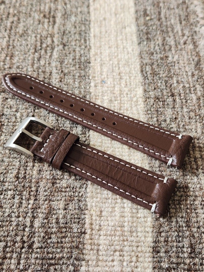 Speedy Racing Cognac Leather Strap (Brown Stitching) - Watch-Collectors