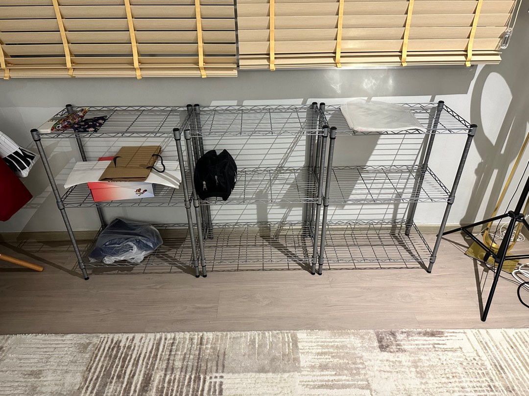 3 levels racks, Furniture & Home Living, Home Improvement ...