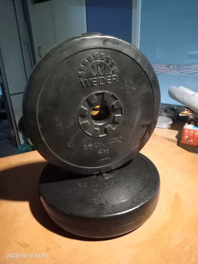 Weider vinyl weight plates clearance