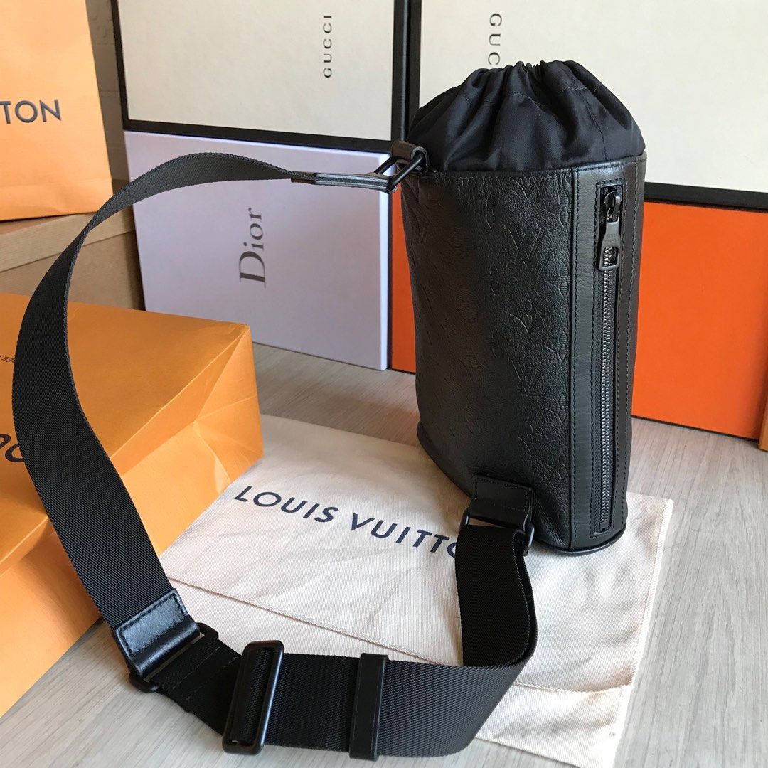 Black Louis Vuitton Monogram Shadow Chalk Backpack